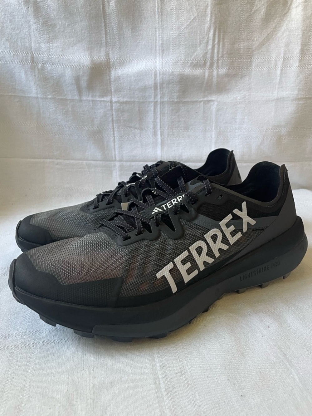 Adidas Terrex Agravic Speed Trail Running Shoes Black Men's Size 10 JI0949